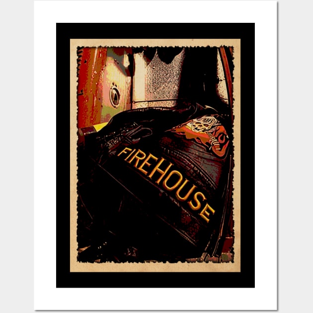 Heart-Pounding Harmonies Firehouses Merchandise for Those Who Crave Classic Rock Passion Wall Art by Zombie Girlshop